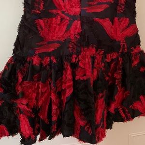 Black/Red Milly cocktail dress